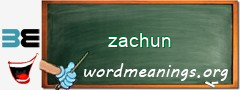 WordMeaning blackboard for zachun